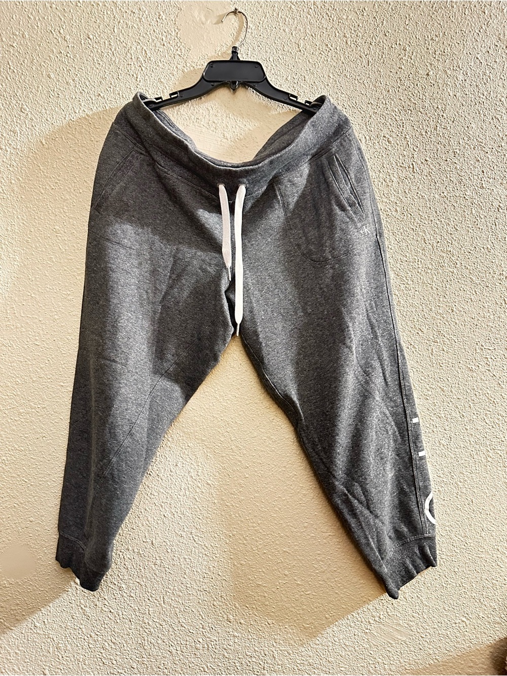 Calvin Klein Dark Gray Drawstring Jogger Pants